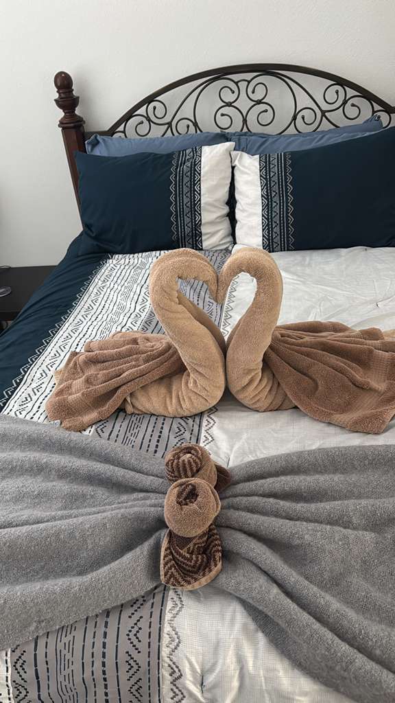 Bed Towel Arrangement