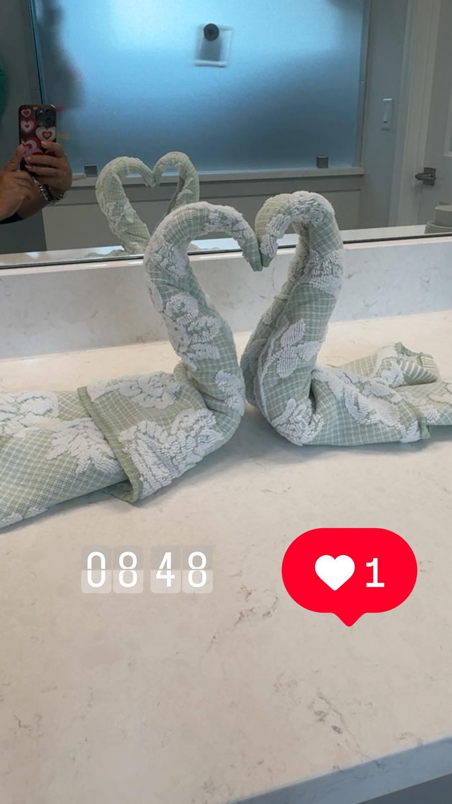 Bathroom Towel Display